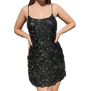 🖤Black Sequin front MM Couture by Miss Me Mini Dress🖤